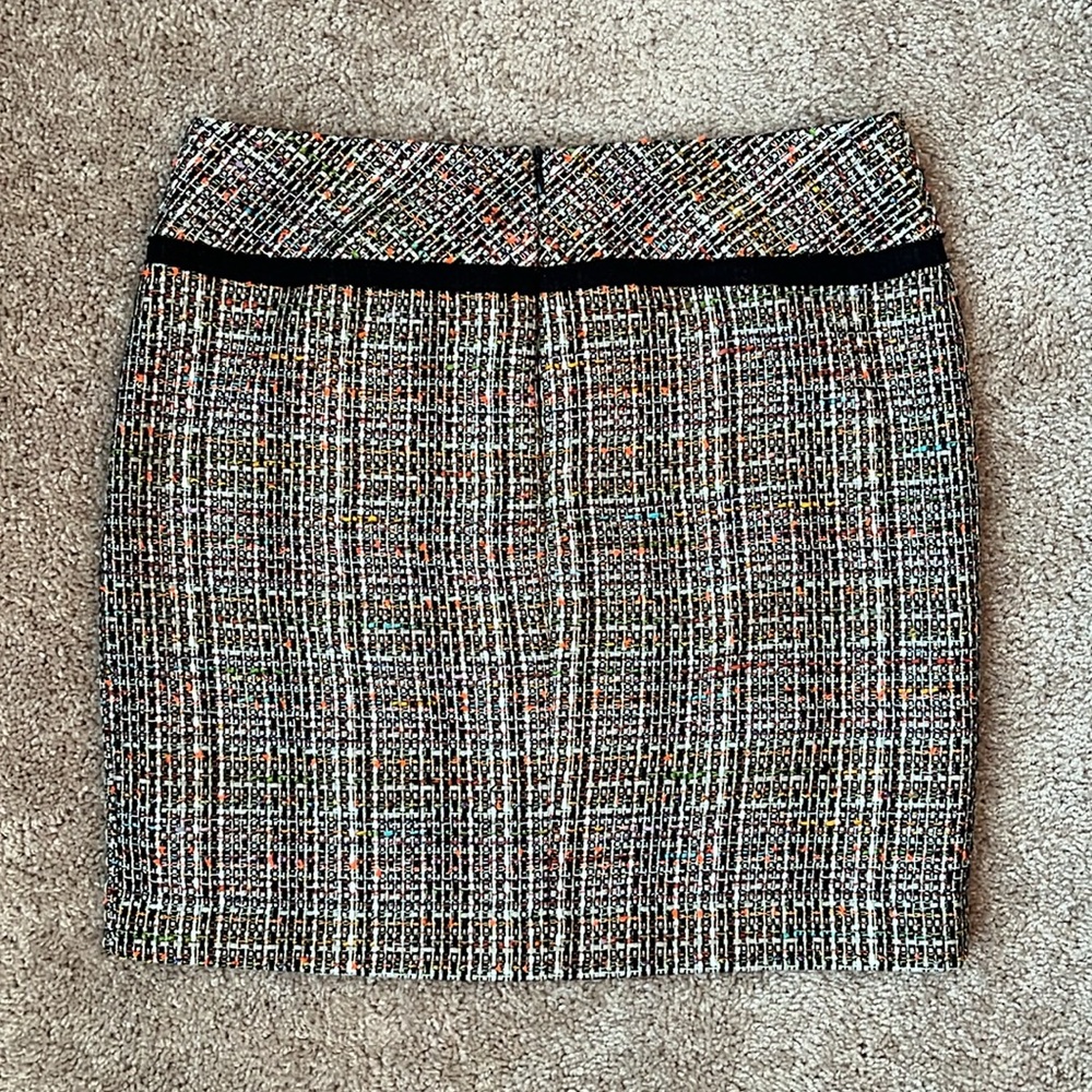 Trina Turk Tweed Multi Color Metallic Skirt - Picture 4 of 8